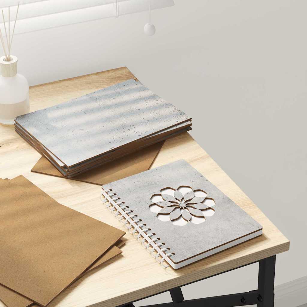 Vidaxl decorpanelen 12 st betongrijs 15 x 21 x 0,27 cm bewerkt hout