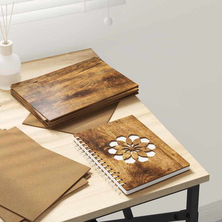 Vidaxl decorpanelen 150 pcs gerookt eiken 15 x 21 x 0.27 cm
