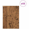 Vidaxl decorpanelen 12 pcs oudhout 15 x 21 x 0.27 cm bewerkt hout