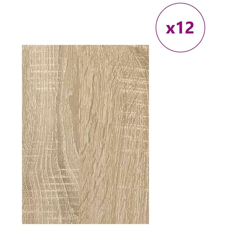 Vidaxl decorpanelen 12 st sonoma eiken 21 x 30 x 0,27 cm bewerkt hout