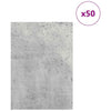 Vidaxl decorpanelen 50 pcs beton grijs 21 x 30 x 0,27 cm bewerkt hout