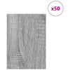 Vidaxl decorpanelen 50 pcs grijs sonoma 21 x 30 x 0,27 cm bewerkt hout