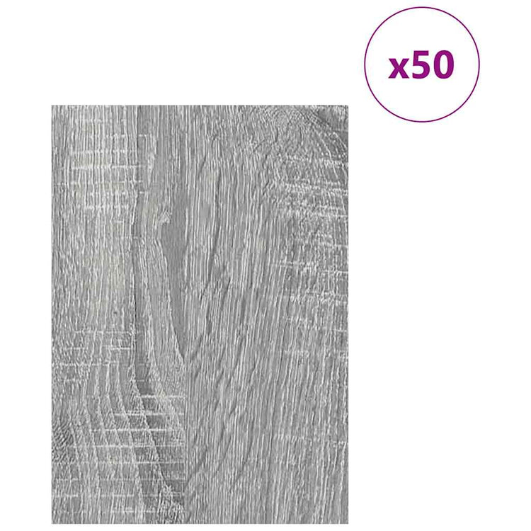 Vidaxl decorpanelen 50 st grijs sonoma 21 x 30 x 0,27 cm bewerkt hout