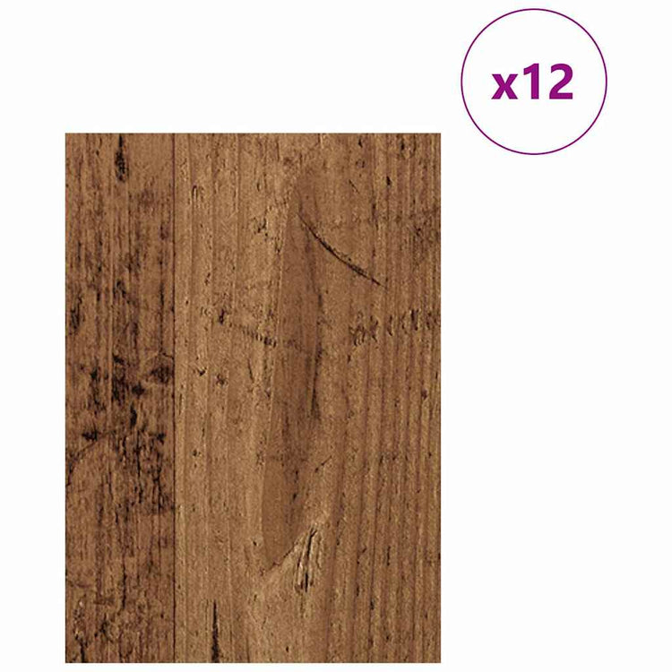 Vidaxl decorpanelen 12 st oud hout 21 x 30 x 0,27 cm bewerkt hout