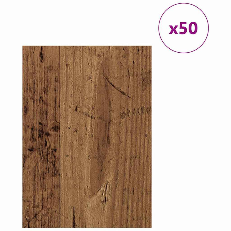 Vidaxl decorpanelen 50 st oud hout 21 x 30 x 0,27 cm bewerkt hout