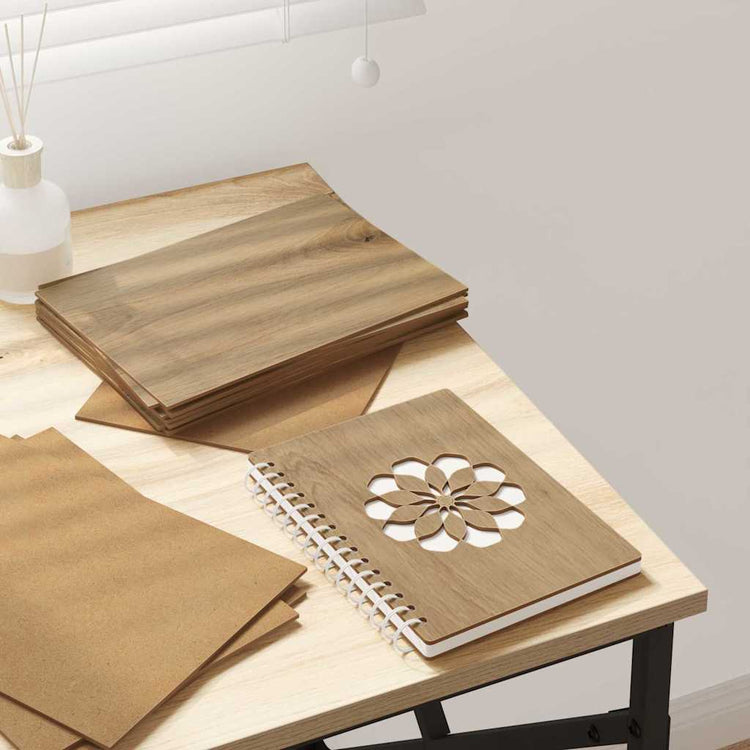 Vidaxl decorpanelen 12 st artisanaal eiken 21 x 30 x 0,27 cm
