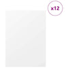 Vidaxl decorpanelen 12 pcs wit 30 x 42 x 0.27 cm bewerkt hout