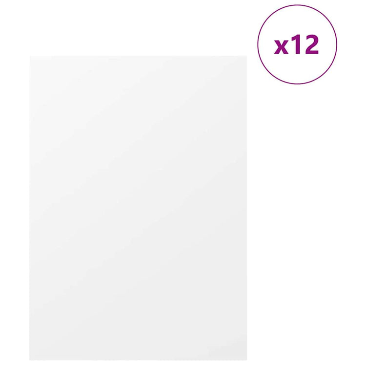 Vidaxl decorpanelen 12 st wit 30 x 42 x 0,27 cm bewerkt hout