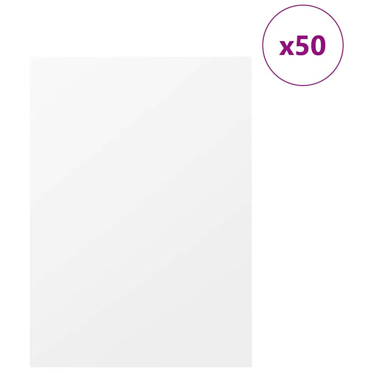Vidaxl decorpanelen 50 st wit 30 x 42 x 0,27 cm bewerkt hout