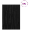 Vidaxl decorpanelen 12 pcs zwart eiken 30 x 42 x 0.27 cm bewerkt hout