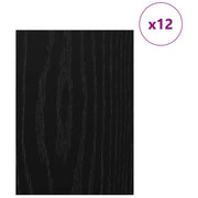 Vidaxl decorpanelen 12 st zwart eiken 30 x 42 x 0,27 cm bewerkt hout - afbeelding 3