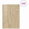 Vidaxl decorpanelen 12 pcs sonoma eiken 30 x 42 x 0.27 cm bewerkt hout