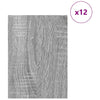 Vidaxl decorpanelen 12 pcs grijs sonoma 30 x 42 x 0.27 cm bewerkt hout