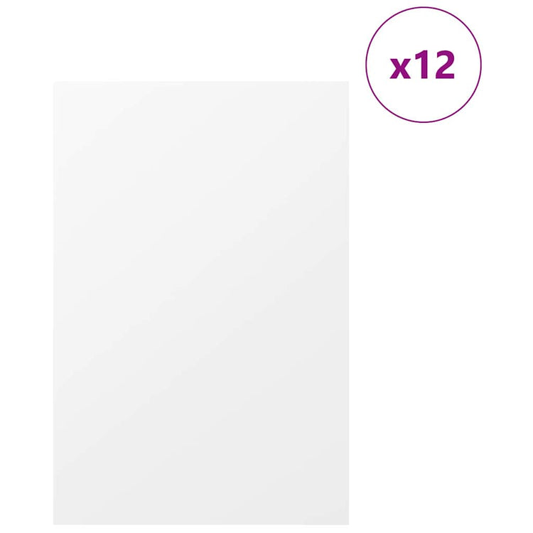 Vidaxl decorpanelen 12 st wit 40 x 60 x 0,27 cm bewerkt hout