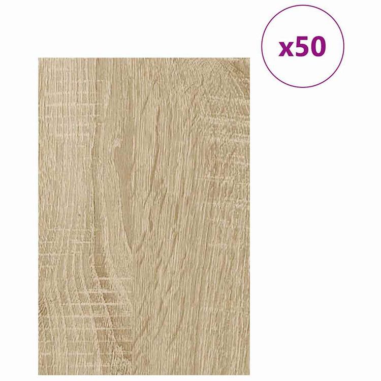 Vidaxl decorpanelen 50 st sonoma eiken 40 x 60 x 0,27 cm bewerkt hout