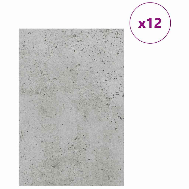 Vidaxl decorpanelen 12 st betongrijs 40 x 60 x 0,27 cm bewerkt hout