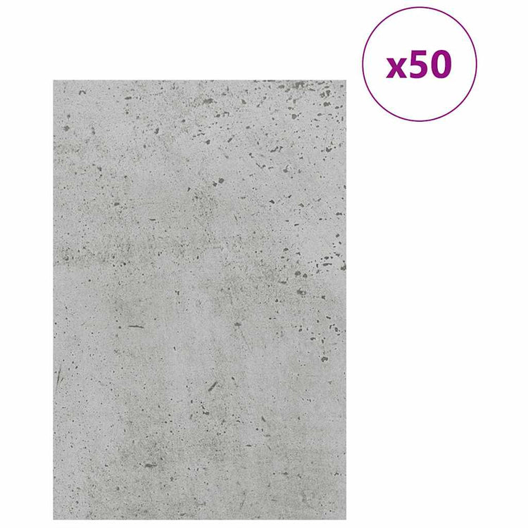 Vidaxl decorpanelen 50 st betongrijs 40 x 60 x 0,27 cm bewerkt hout