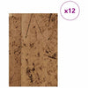 Vidaxl decorpanelen 12 pcs oudhout 40 x 60 x 0.27 cm bewerkt hout