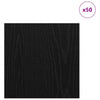 Vidaxl decorpanelen 50 pcs zwart eiken 30 x 30 x 0,27 cm bewerkt hout