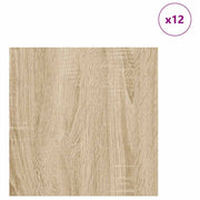 Vidaxl decorpanelen 12 st sonoma eiken 30 x 30 x 0,27 cm bewerkt hout - afbeelding 3