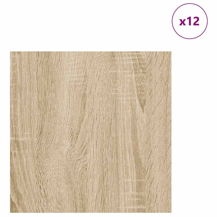 Vidaxl decorpanelen 12 st sonoma eiken 30 x 30 x 0,27 cm bewerkt hout