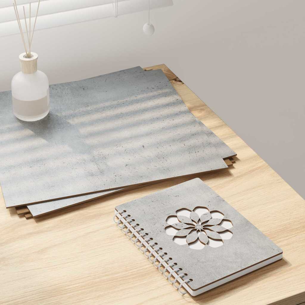 Vidaxl decorpanelen 50 st beton grijs 30 x 30 x 0,27 cm bewerkt hout