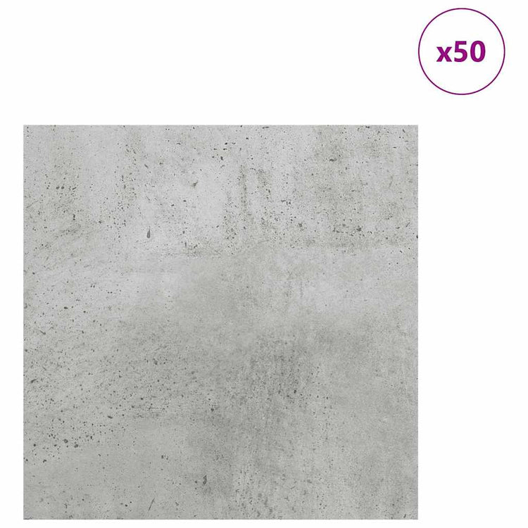Vidaxl decorpanelen 50 st beton grijs 30 x 30 x 0,27 cm bewerkt hout