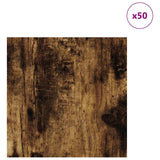 Vidaxl decorpanelen 50 st gerookt eiken 30 x 30 x 0,27 cm bewerkt hout - afbeelding 3