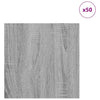 Vidaxl decorpanelen 50 pcs grijs sonoma 30 x 30 x 0,27 cm bewerkt hout