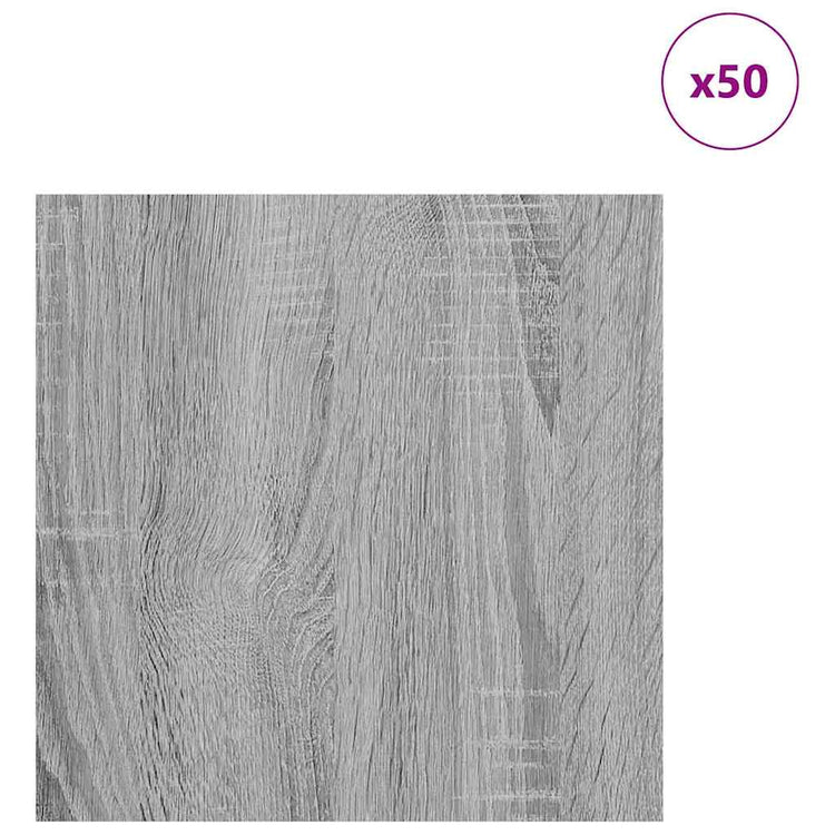 Vidaxl decorpanelen 50 st grijs sonoma 30 x 30 x 0,27 cm bewerkt hout