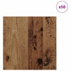 Vidaxl decorpanelen 50 pcs oudhout 30 x 30 x 0,27 cm bewerkt hout