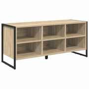 Vidaxl schoenenkast 100 x 35 x 44 cm bewerkt hout sonoma - afbeelding 2