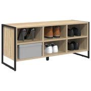 Vidaxl schoenenkast 100 x 35 x 44 cm bewerkt hout sonoma - afbeelding 3