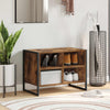 Vidaxl schoenenkast met opslag rook eik 60 x 35 x 44 cm bewerkt hout