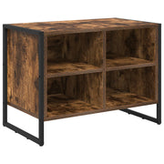 Vidaxl schoenenkast 60 x 35 x 44 cm bewerkt hout rook eik - afbeelding 2