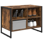 Vidaxl schoenenkast 60 x 35 x 44 cm bewerkt hout rook eik - afbeelding 3