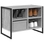 Vidaxl schoenenkast 60 x 35 x 44 cm bewerkt hout grijs sonoma - afbeelding 3