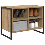 Vidaxl schoenenkast 60 x 35 x 44 cm bewerkt hout ambachtelijk eiken - afbeelding 3