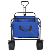 Vidaxl opvouwbare boodschappentrolley 89 x 63 x 96 cm blauw 200 kg - afbeelding 3