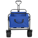Vidaxl opvouwbare boodschappentrolley 89 x 63 x 96 cm blauw 200 kg - afbeelding 3