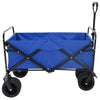 Vidaxl vouwbare handtrolley blauw 89 x 63 x 96 cm staal en oxford stof