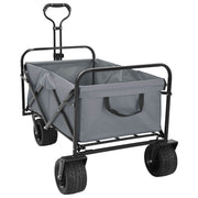 Vidaxl opvouwbare boodschappentrolley 89 x 63 x 96 cm grijs 200 kg - afbeelding 2