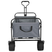 Vidaxl opvouwbare boodschappentrolley 89 x 63 x 96 cm grijs 200 kg - afbeelding 3