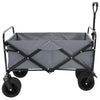 Vidaxl vouwbare handtrolley grijs 89 x 63 x 96 cm staal en oxford stof