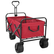 Vidaxl opvouwbare boodschappentrolley 89 x 63 x 96 cm rood 200 kg - afbeelding 2