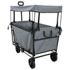 Vidaxl vouwbare handtrolley grijs 105 x 56.5 x 116 cm oxford stof