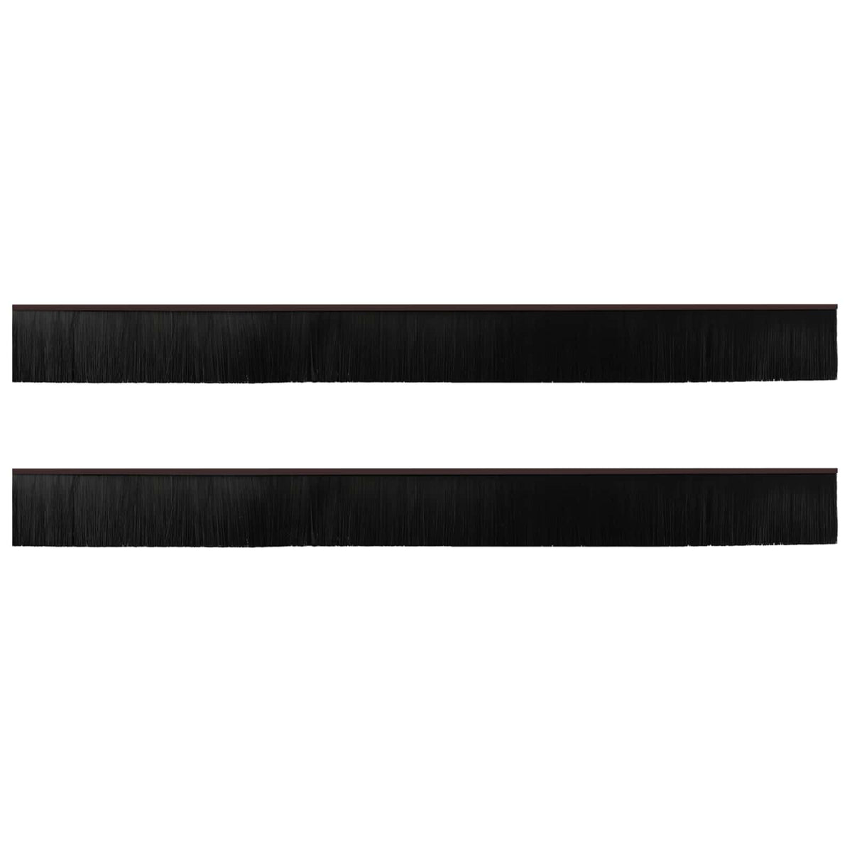 Vidaxl zelfklevende deurborstels 2 st bruin 100 cm aluminium legering