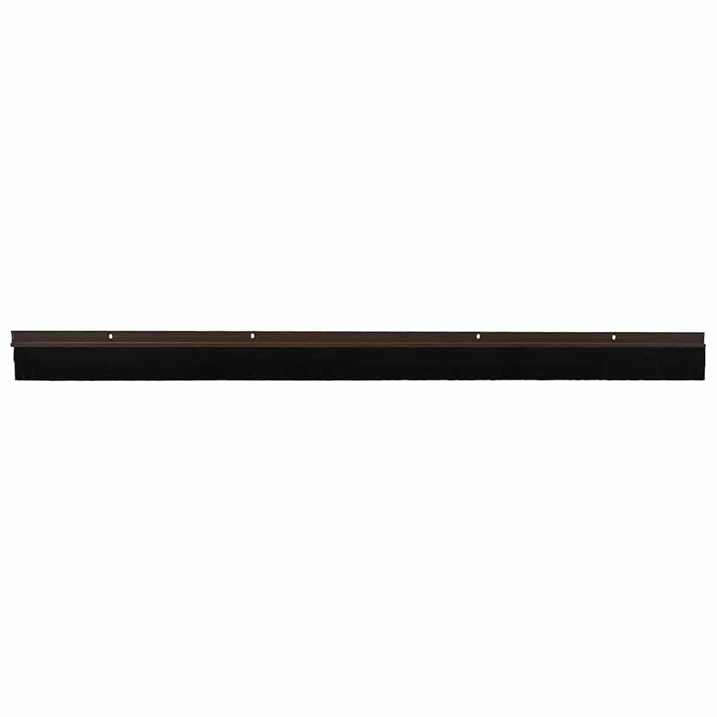 Vidaxl schroefbare deurborstelafsluitingen 2 pcs bruin 100 cm