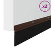 Vidaxl schroefbare deurborstelafsluitingen 2 pcs bruin 100 cm