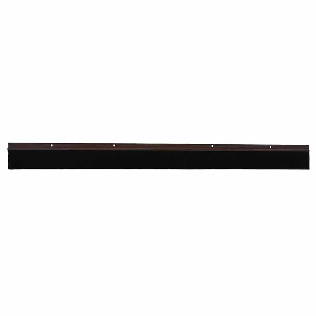 Vidaxl schroefbare deurborstelafsluitingen 6 pcs bruin 100 cm